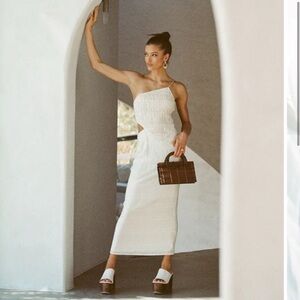 BWNT SABO off white cut out dress